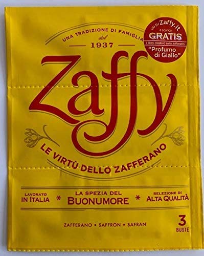 Zaffy Zafferano - Confezione da 12 Bustine Ideale per preparazioni salate e dolci