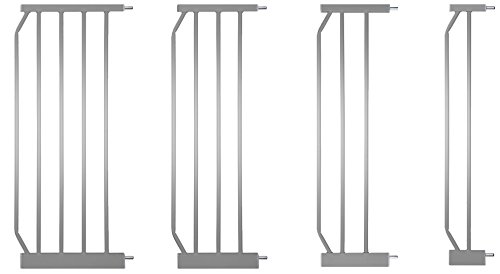 IB-Style -Prolunga per Cancello di sicurezza MIKA - Cancelletto securella argento | 4 diverse lunghezze | 10cm