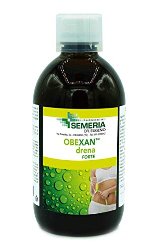 Obexan Drena Forte Drenante Snellente con Betulla, Ananas, Pilosella, Tè verde, Centella, Tarassaco Sgonfia e Tonifica 500 ml Integratore Farmacia Semeria