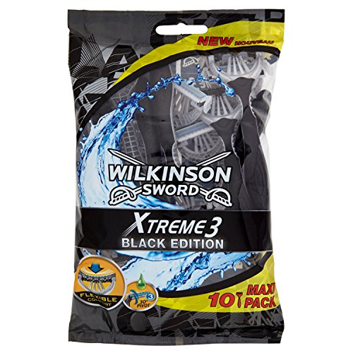 Wilkinson Xtreme 3 Black Edition - Rasoio, confezione da 10 pezzi