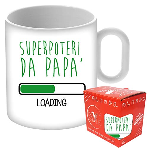 My Custom Style Tazza Standard Ceramica#Festa del papà-SuperPoteri#325ml
