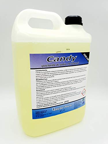 Candy 5 litri Candeggina ipoclorito di sodio 15 Volumi Super concentrazione al 12% Litri Deterdem Shop