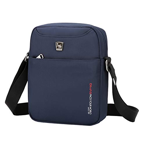 OIWAS Borsello da Uomo Tracolla Borse a Spalla Piccola Borsa Mini Messenger Bag per Viaggi Vacanza Escursione Camminare Gita