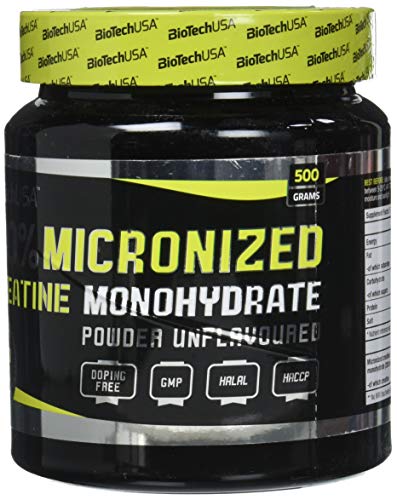 BioTech USA IAF00083787 100% Micronized Creatine Monohydrate, 500 g