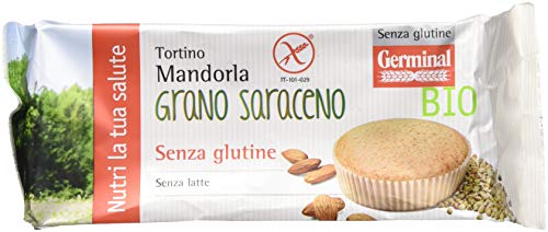 Germinal Bio Tortino Mandorla Grano Saraceno - 180 gr - [confezione da 2], Senza glutine