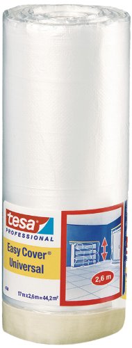 Tesa Easy Cover 4368 Premium 04368-00007-01 - Nastro adesivo protettivo, 17 m x 2.600 mm