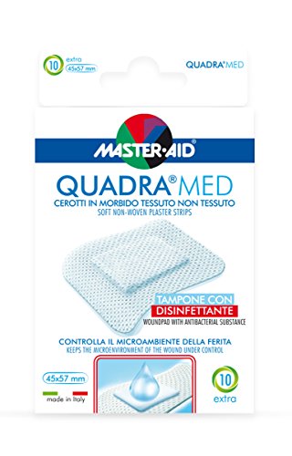 Master Aid Quadra Med Strip Extra - Paacco da 10 45X57 mm