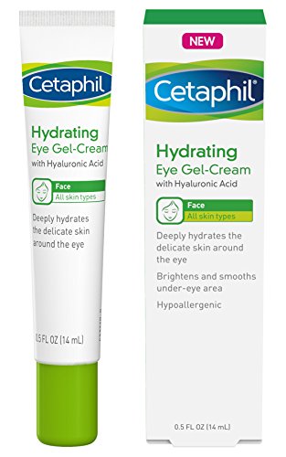 Cetaphil Hydrating Eye Gel-Cream With Hyaluronic Acid - Designed to Deeply Hydrate, Brighten & Smooth Under-Eye Area - For All Skin Types - Hypoallergenic & Suitable for Sensitive Skin - 0.5 Fl. Oz