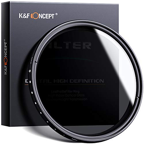 K&F Concept Filtro ND Variabile 40.5mm Regolabile ND2-ND400,Slim Fader ND,Filtro Ultra Slim