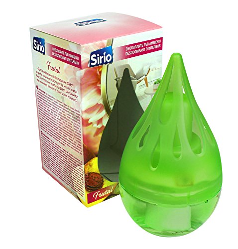Sirio Deodorante Ambiente Liquido, Profumo Frutal, Verde, 8 Unità