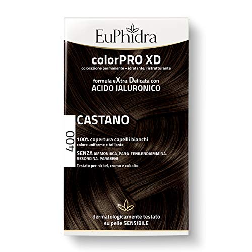 Euphidra Colorpro XD Colorazione Permanente con Acido Jaluronico, Castano - 190 g