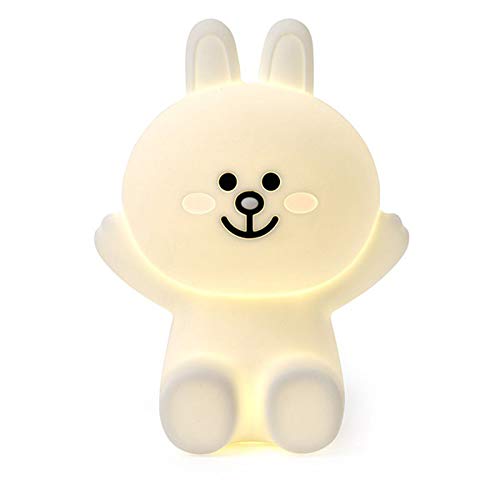 Lampada da tavolo in silicone di alta qualità con luminosità regolabile - Lampada da tavolo per camera da letto per bambini da 20 cm - Rabbit