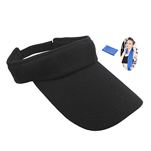 Kimswa Visiere Parasole per Donne e Uomini, Protezione Visiera, Visiera Berretto Sportivo Cappello Aria Cappello per Il Tempo Libero Cappelli Anti-UV Visiera per Golf Tennis Corsa Sport Jogging