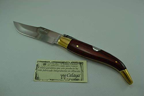 Coltello Celaya Classic Albacete Ottone legno rosso n 1