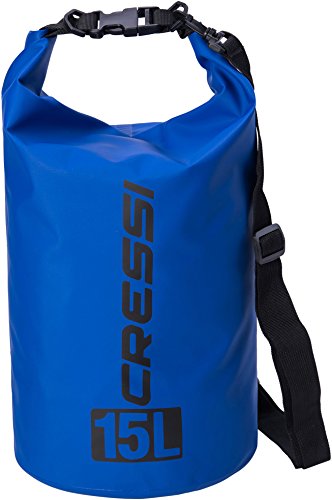 Cressi Dry Bag, Sacca/Zaino Impermeabile per Attività Sportive Unisex Adulto, Blu, 15 LT