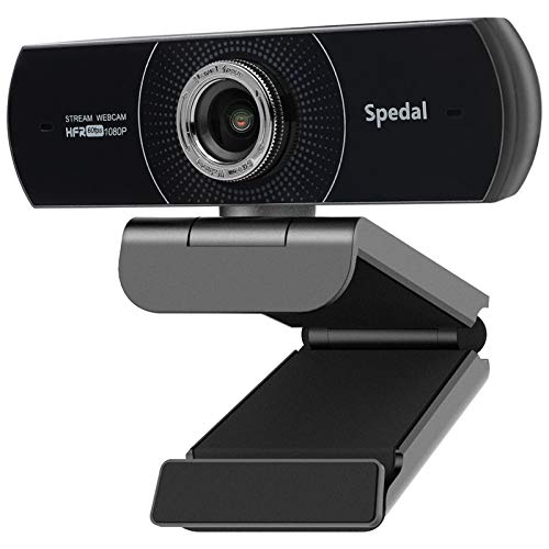 Spedal Webcam 60 fps 1080P HD PC Web Camera Streaming OBS Gaming Webcam Manuale Focus USB Webcam con Microfono Desktop o Laptop Webcam per Skype Facebook Compatibile per Mac Windows