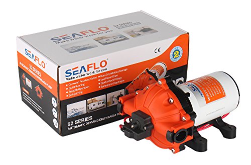 Seaflo - Pompa dell'acqua ad alta pressione, 12 Volt, 18,9 L/min 5,0 GPM 70 PSI, con interruttore automatico per camper, barca, autoveicoli