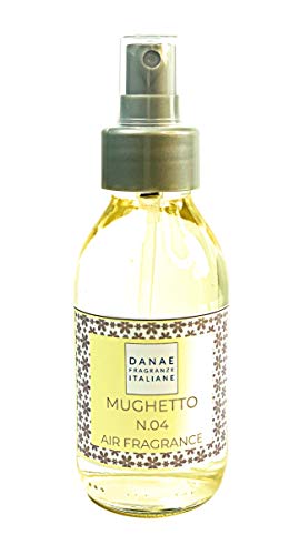 Generico Dànae profumatore Spray per Ambiente e Tessuti al Mughetto 125ml - fragranza Naturale Prodotta in Italia - emulsione specifica per Tessuti - aromaterapia