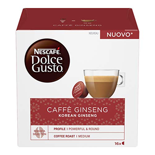 Nescafé Dolce Gusto Caffè al Ginseng, 6 Confezioni da 16 Capsule, 96 Capsule