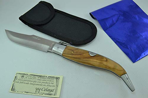 Coltello Celaya Classic Albacete Alluminio di Legno d'ulivo 10,90 cms