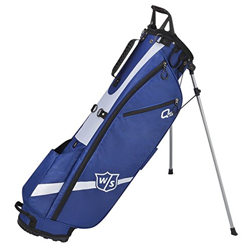 Wilson Staff Quiver Stand Bag, WGB4321BU Sacca da Golf con 3 Scomparti, Blu