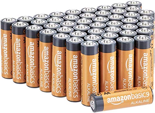 AmazonBasics - Batterie alcaline AA 1.5 Volt, Performance, confezione da 48 (l’aspetto potrebbe variare dall’immagine)