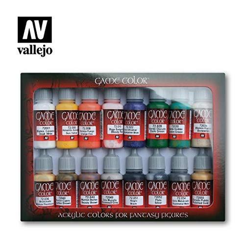 Vallejo Game Color - Set di Introduzione Colori acrilici a base d'acqua, 16 x 17 ml, Multicolore