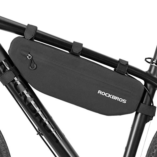 ROCKBROS Borsa Tubo Telaio Triangolo Impermeabile per Bici MTB Borsa Triangolare da Telaio Grande capacità 3L