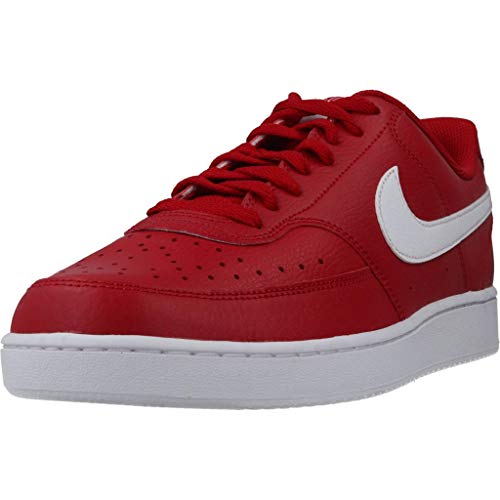 Nike Court Vision Lo, Scarpe da Basket Uomo, Rosso (Gym Red/White 600), 45 EU