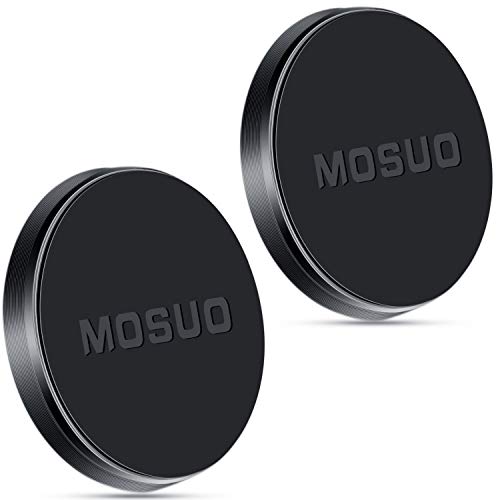 MOSUO Supporto Auto Smartphone Magnetico Universale (2 Pezzi) Porta Cellulare da Auto per Cruscotto, Supporto a Calamita per iPhone X/XS/8/7/6 Samsung Huawei Xiaomi (Nero)