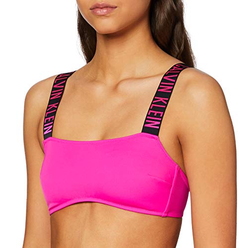 Calvin Klein Bandeau-RP Reggiseno Bikini, Rosa (Pink GLO TZ7), (Taglia Produttore: Medium) Donna