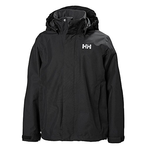 Helly Hansen Seven J Giacca Jr, Unisex Bambini, 41632_S_Negro, Nero, 10 Anni