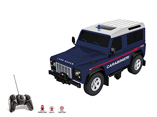 Mondo Motors - Land Rover Defender Carabinieri 2.4Ghz - macchina radiocomandata - colore blu - modello in scala 1/14 - 63566