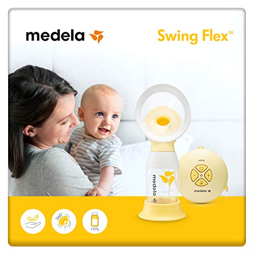 Medela, Tiralatte Elettrico Singolo Swing Flex, Più Latte in Meno Tempo, Comfort, Regolabile 11 Livelli, Tecnologia 2-Phase