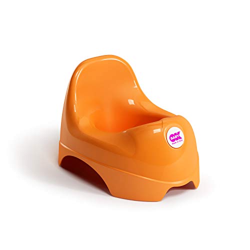 OKBABY Relax - Vasino per Bambini con Seduta Ergonomica e Schienale Rialzato - Arancione