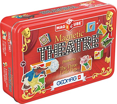 Geomag Theatre Gioco con Cubetti Magnetici per Bambini da 3 Anni o Più, Multicolore, 150