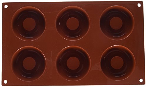 Silikomart stampo Donuts, 72 mm, terracotta