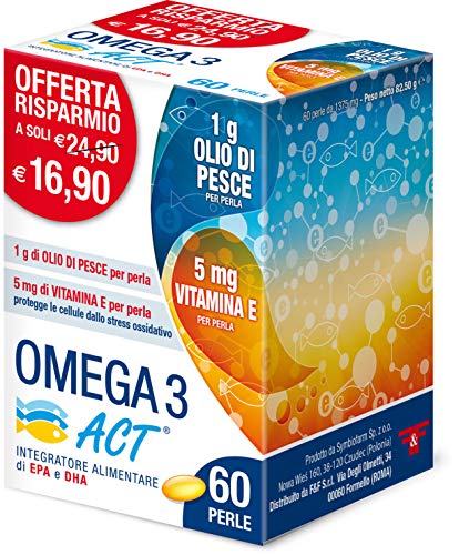 Act Omega 3 con 1 gr Olio di Pesce - 60 Perle