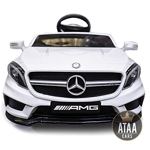 ATAA CARS Mercedes GLA - Bianco - Auto Elettrico per Bambini Telecomando Batteria 12V Licenza Ufficiale Mercedes