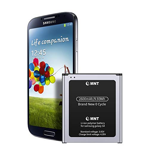 Batteria Compatibile con Samsung Galaxy S4, EMNT 2600mAh Li-ion Batteria Interna di Ricambio【2020 nuova versione】Corresponds to the original Galaxy S4 senza NFC【2 anni di garanzia】