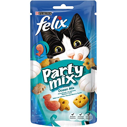 Felix - Party Mix, Aromatizzato Con Salmone, Merlano E Trota - 60 G