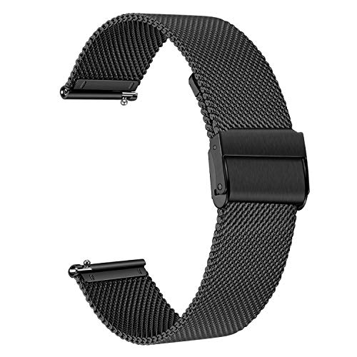 TRUMiRR Sostituzione per Huawei Watch GT 2 46mm/Huawei Watch GT Elegant Cinturino, Cinturino in Acciaio Inossidabile Cinturino in Tessuto a Maglia Metallica per Huawei Watch GT/Amazfit GTR 47mm