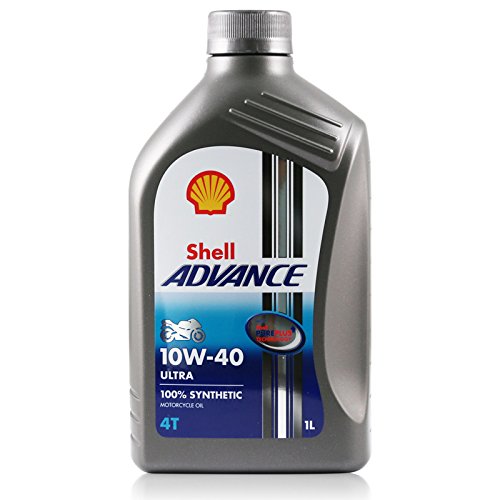 SHELL Advance 4T Ultra 10w-40 100% Synthetic Motorcycle Oil 1 Litro