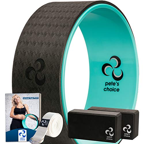 Kit Yoga per Principianti – Kit Yoga Wheel + 2 Yoga Blocks, con eBook e Cinghia Yoga Inclusi | Accessori Yoga per Principianti |Il Regalo Yoga Perfetto