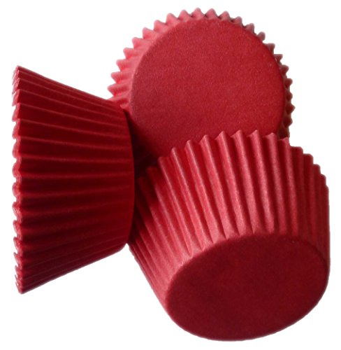 Scrumptious - Pirottini per Cupcake 51 x 38 mm, Anti-Unto, Colore: Rosso