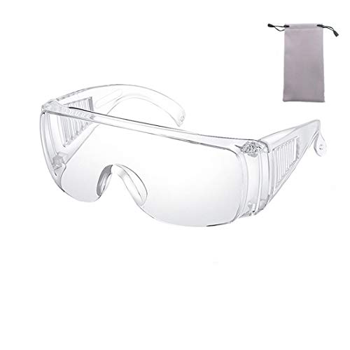 Chiaro Sicurezza Bicchieri Personale Protettivo Attrezzatura Trasparente Occhiali UV Protezione Adulto Oltre Bicchieri Goggle per Costruzione, Laboratorio, Chimica Classe