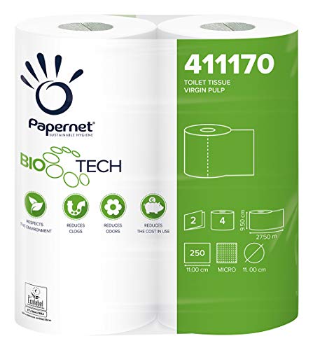 Papernet Carta Igienica Fascettata Bio Tech - Pacco da 12 x  4131 gr