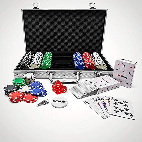 #winning Set da Poker da 300 Pezzi, fiche Incluse - Edizione Professionale
