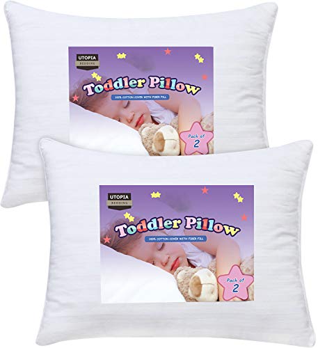 Utopia Bedding Cuscino Per Bambino (Set di 2) - 33 x 45 cm Cuscini Per Bambini con 100% Cotone Copri - Lavabile in lavatrice e Traspirante (13
