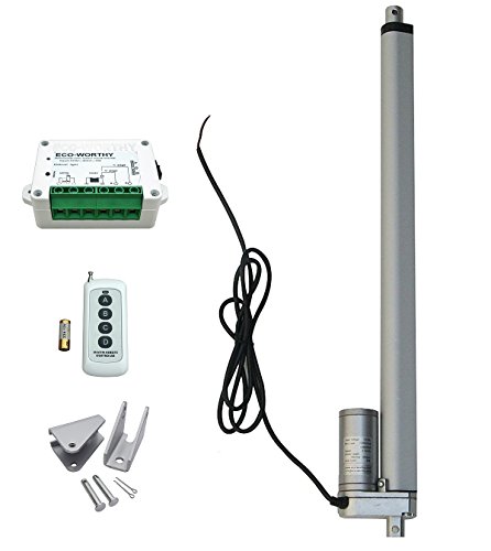 ECO-WORTHY 4/6/8/10/12/14/2,26 cm Linear attuatore with Wireless Remote Control Kit for Industry Medical Window, 16inch